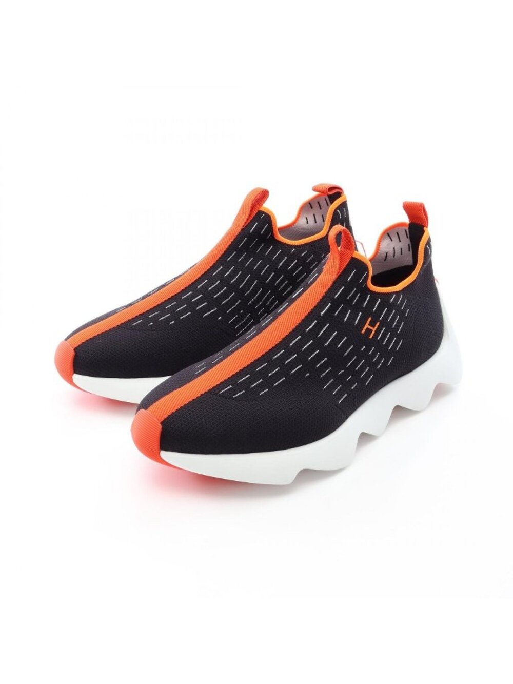 Hermes Slip on Eclair Fabric Sneakers